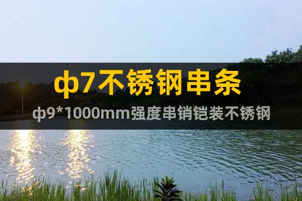 ф7不銹鋼串條 ф9*1000mm強(qiáng)度串銷鎧裝不銹鋼串條