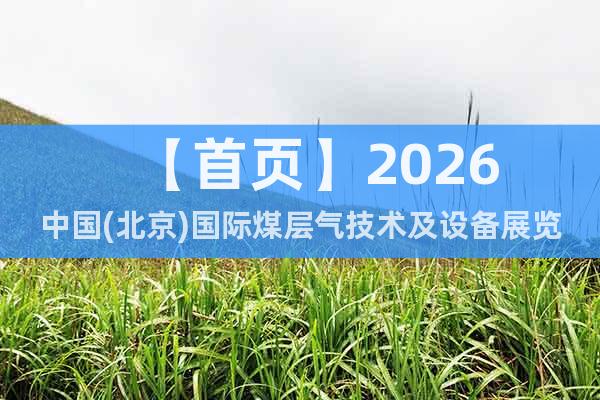 【首頁(yè)】2026中國(guó)(北京)國(guó)際煤層氣技術(shù)及設(shè)備展覽會(huì)