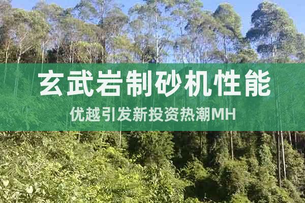 玄武巖制砂機(jī)性能優(yōu)越引發(fā)新投資熱潮MH