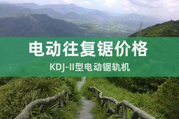 電動(dòng)往復(fù)鋸價(jià)格 KDJ-II型電動(dòng)鋸軌機(jī)