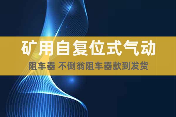 礦用自復位式氣動阻車器 不倒翁阻車器款到發(fā)貨