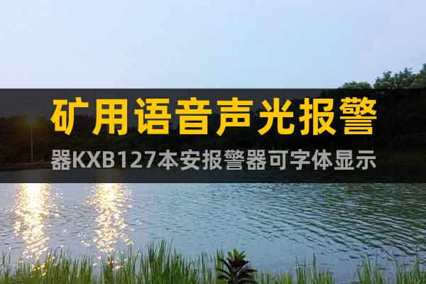 礦用語音聲光報(bào)警器KXB127本安報(bào)警器可字體顯示