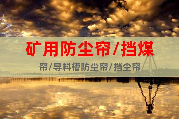 礦用防塵簾/擋煤簾/導(dǎo)料槽防塵簾/擋塵簾
