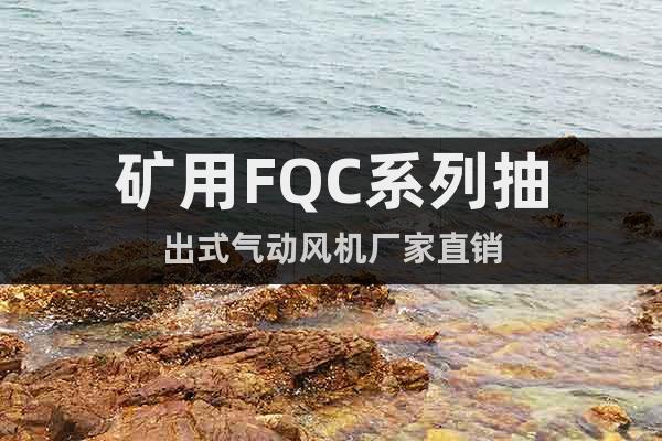 礦用FQC系列抽出式氣動風(fēng)機廠家直銷