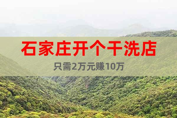 石家莊開個(gè)干洗店只需2萬元賺10萬