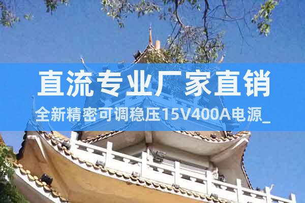 直流專業廠家直銷全新精密可調穩壓15V400A電源_