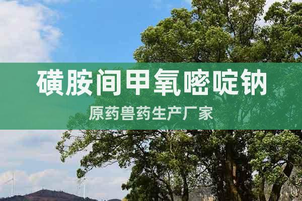 磺胺間甲氧嘧啶鈉原藥獸藥生產(chǎn)廠家
