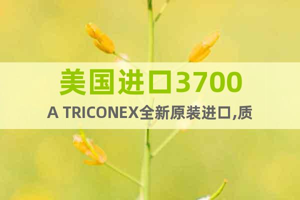 美国进口3700A TRICONEX全新原装进口,质保一年