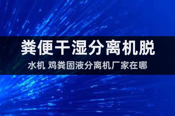 糞便干濕分離機脫水機 雞糞固液分離機廠家在哪