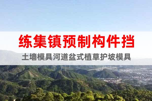 練集鎮(zhèn)預制構(gòu)件擋土墻模具河道盆式植草護坡模具