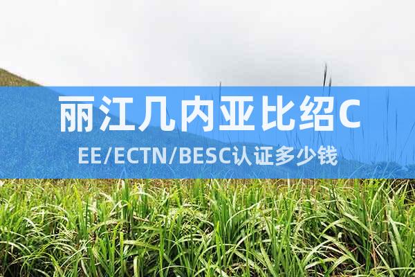 麗江幾內(nèi)亞比紹CEE/ECTN/BESC認(rèn)證多少錢