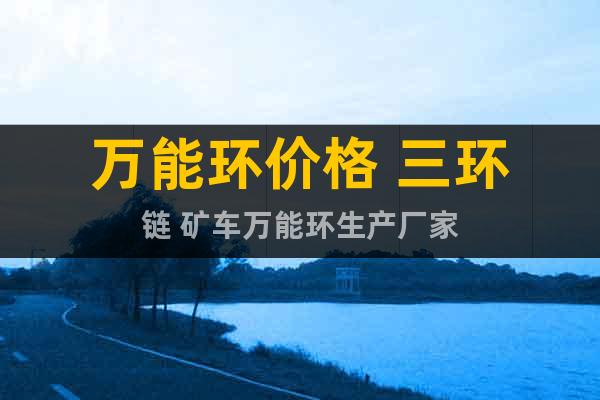 萬能環(huán)價格 三環(huán)鏈 礦車萬能環(huán)生產(chǎn)廠家