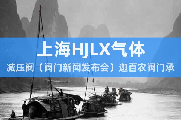 上海HJLX气体减压阀（阀门新闻发布会）迦百农阀门承办