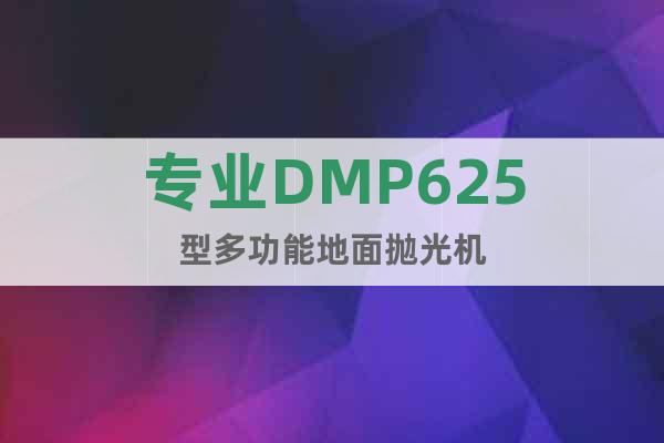 专业DMP625型多功能地面抛光机