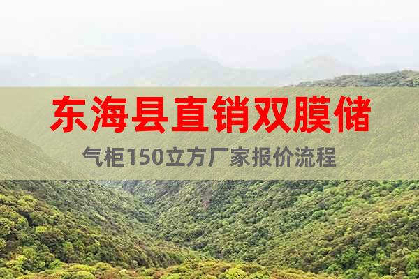 東海縣直銷雙膜儲氣柜150立方廠家報價流程