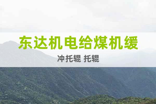 東達(dá)機(jī)電給煤機(jī)緩沖托輥 托輥