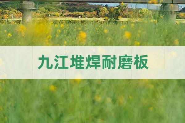 九江堆焊耐磨板