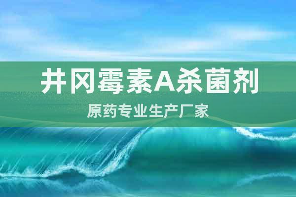 井岡霉素A殺菌劑原藥專業(yè)生產(chǎn)廠家