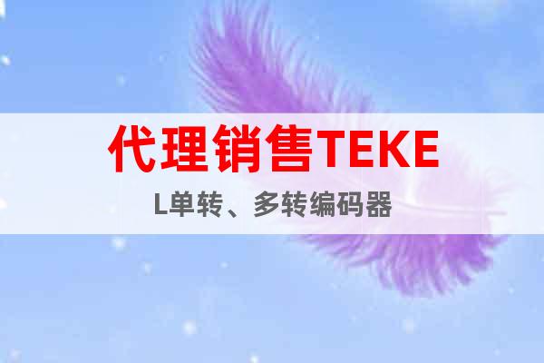代理銷售TEKEL單轉(zhuǎn)、多轉(zhuǎn)編碼器