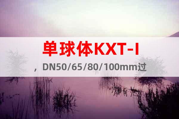 单球体KXT-I，DN50/65/80/100mm过水避震喉