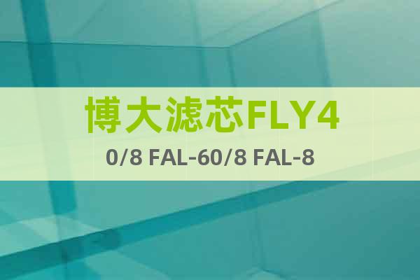 博大濾芯FLY40/8 FAL-60/8 FAL-80/8