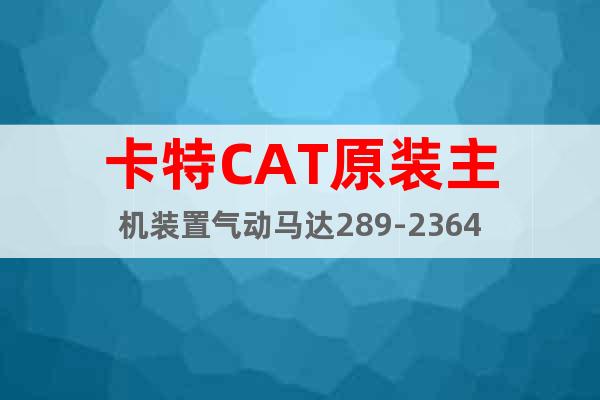 卡特CAT原装主机装置气动马达289-2364