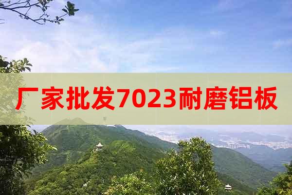 廠家批發(fā)7023耐磨鋁板