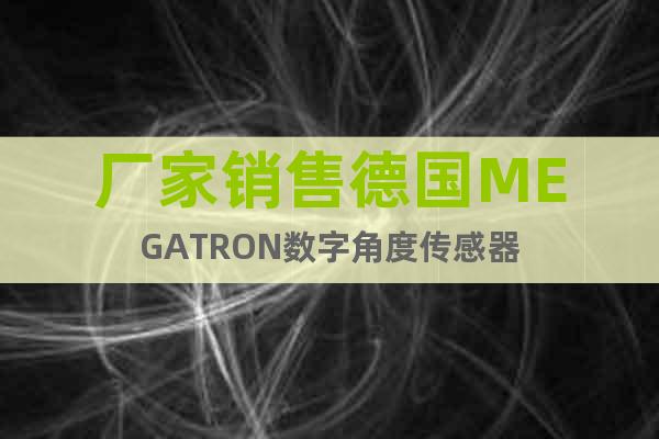 廠家銷售德國MEGATRON數(shù)字角度傳感器