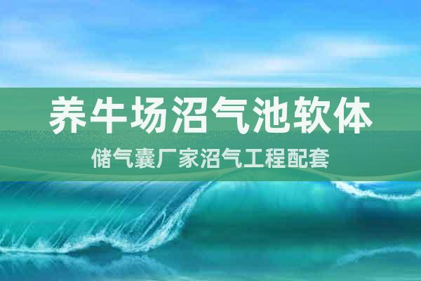養(yǎng)牛場沼氣池軟體儲氣囊廠家沼氣工程配套