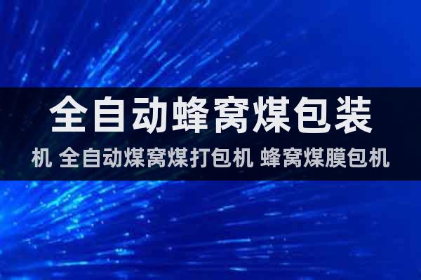全自動蜂窩煤包裝機(jī) 全自動煤窩煤打包機(jī) 蜂窩煤膜包機(jī)