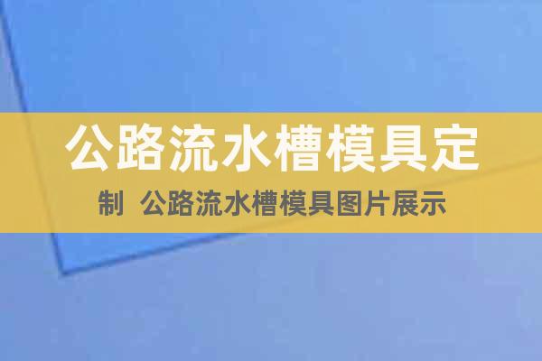 公路流水槽模具定制  公路流水槽模具圖片展示