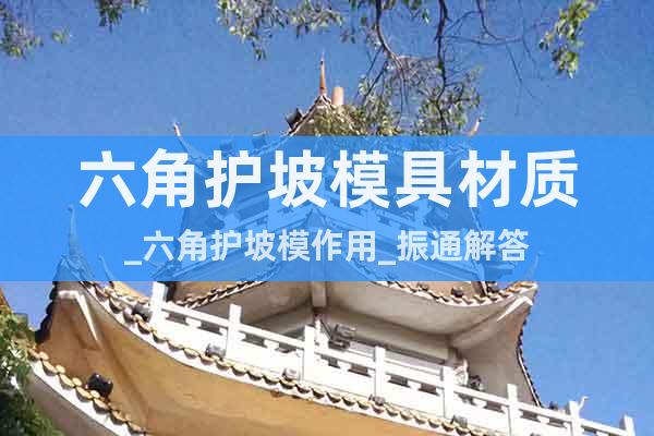 六角護(hù)坡模具材質(zhì)_六角護(hù)坡模作用_振通解答