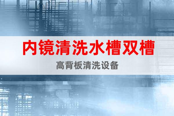 內(nèi)鏡清洗水槽雙槽高背板清洗設(shè)備