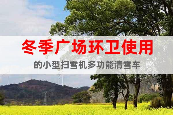 冬季廣場(chǎng)環(huán)衛(wèi)使用的小型掃雪機(jī)多功能清雪車