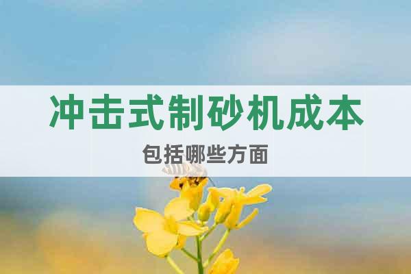 沖擊式制砂機(jī)成本包括哪些方面