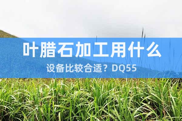 葉臘石加工用什么設(shè)備比較合適？DQ55