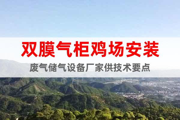 雙膜氣柜雞場(chǎng)安裝廢氣儲(chǔ)氣設(shè)備廠家供技術(shù)要點(diǎn)