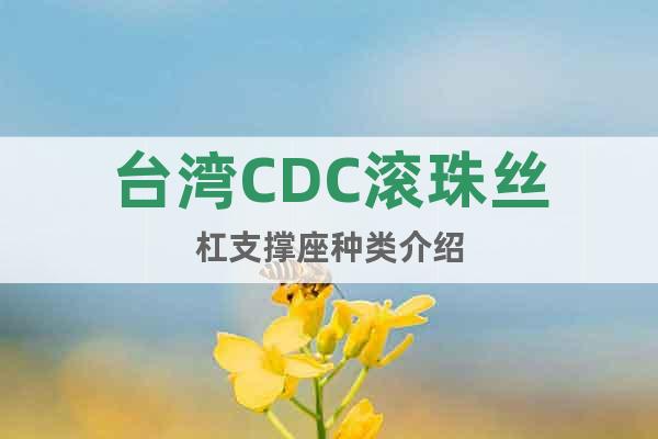 台湾CDC滚珠丝杠支撑座种类介绍