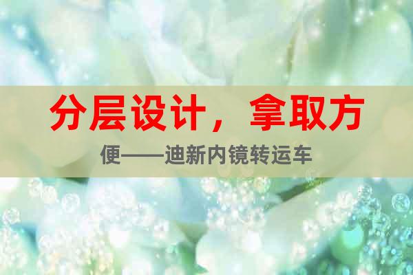 分层设计，拿取方便——迪新内镜转运车