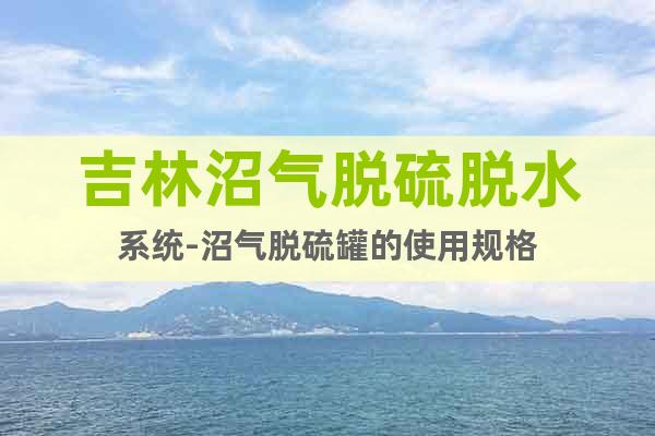 吉林沼氣脫硫脫水系統(tǒng)-沼氣脫硫罐的使用規(guī)格