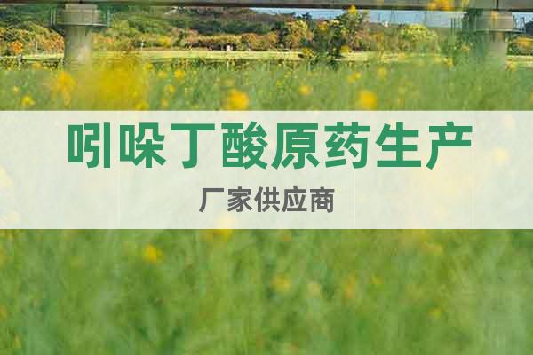 吲哚丁酸原藥生產(chǎn)廠家供應(yīng)商