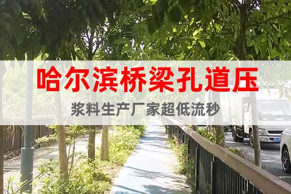 哈尔滨桥梁孔道压浆料生产厂家超低流秒