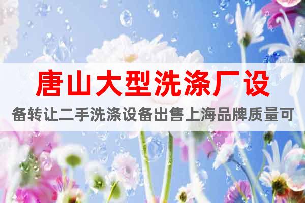 唐山大型洗滌廠設(shè)備轉(zhuǎn)讓二手洗滌設(shè)備出售上海品牌質(zhì)量可靠
