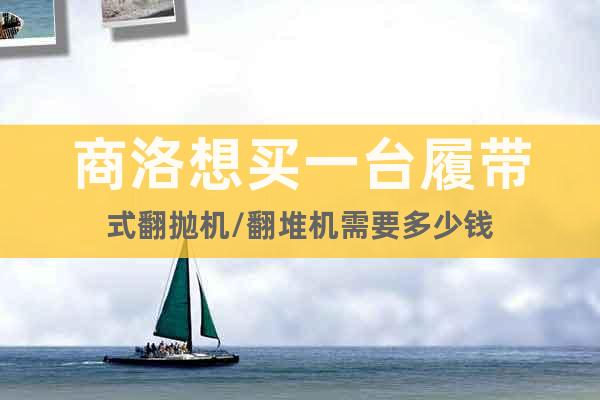 商洛想買(mǎi)一臺(tái)履帶式翻拋機(jī)/翻堆機(jī)需要多少錢(qián)