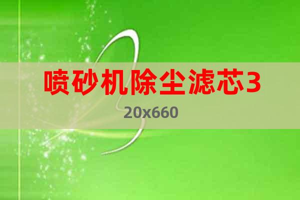 噴砂機除塵濾芯320x660