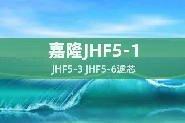 嘉隆JHF5-1 JHF5-3 JHF5-6滤芯