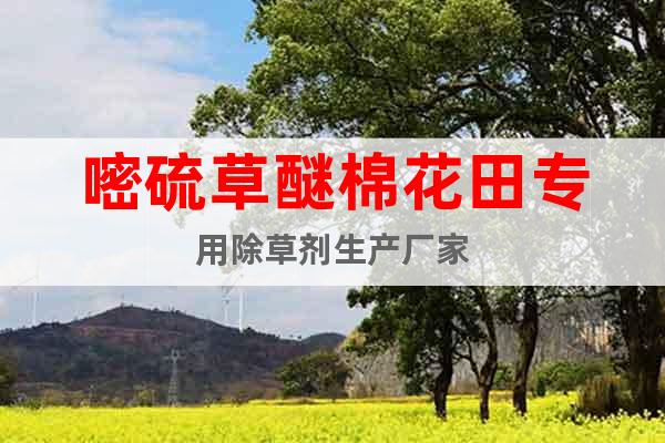 嘧硫草醚棉花田專用除草劑生產(chǎn)廠家