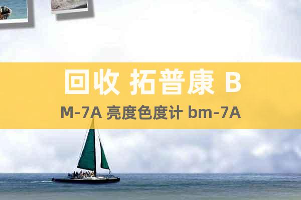 回收 拓普康 BM-7A 亮度色度計 bm-7A