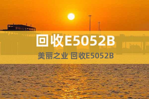 回收E5052B 美麗之業(yè) 回收E5052B