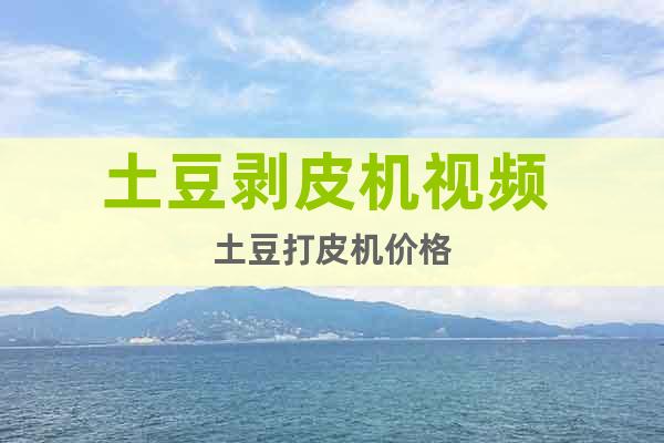 土豆剝皮機(jī)視頻 土豆打皮機(jī)價(jià)格